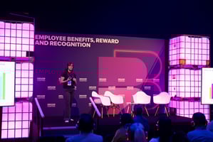 Speaker on stage