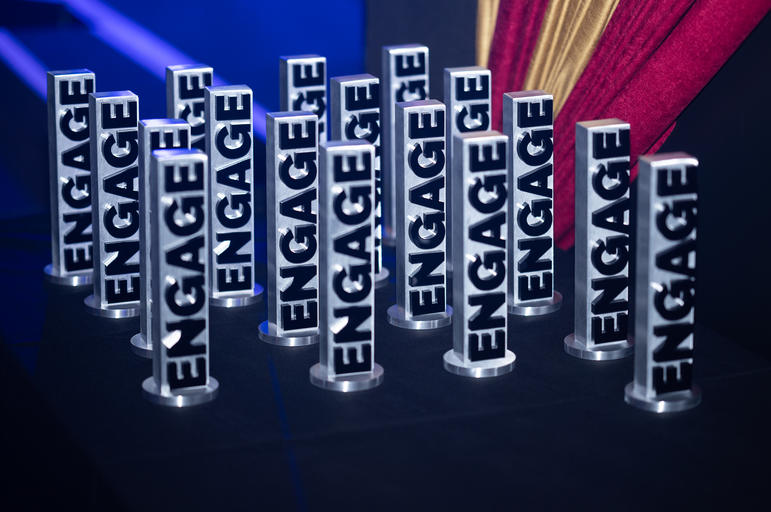 Engage Awards trophies