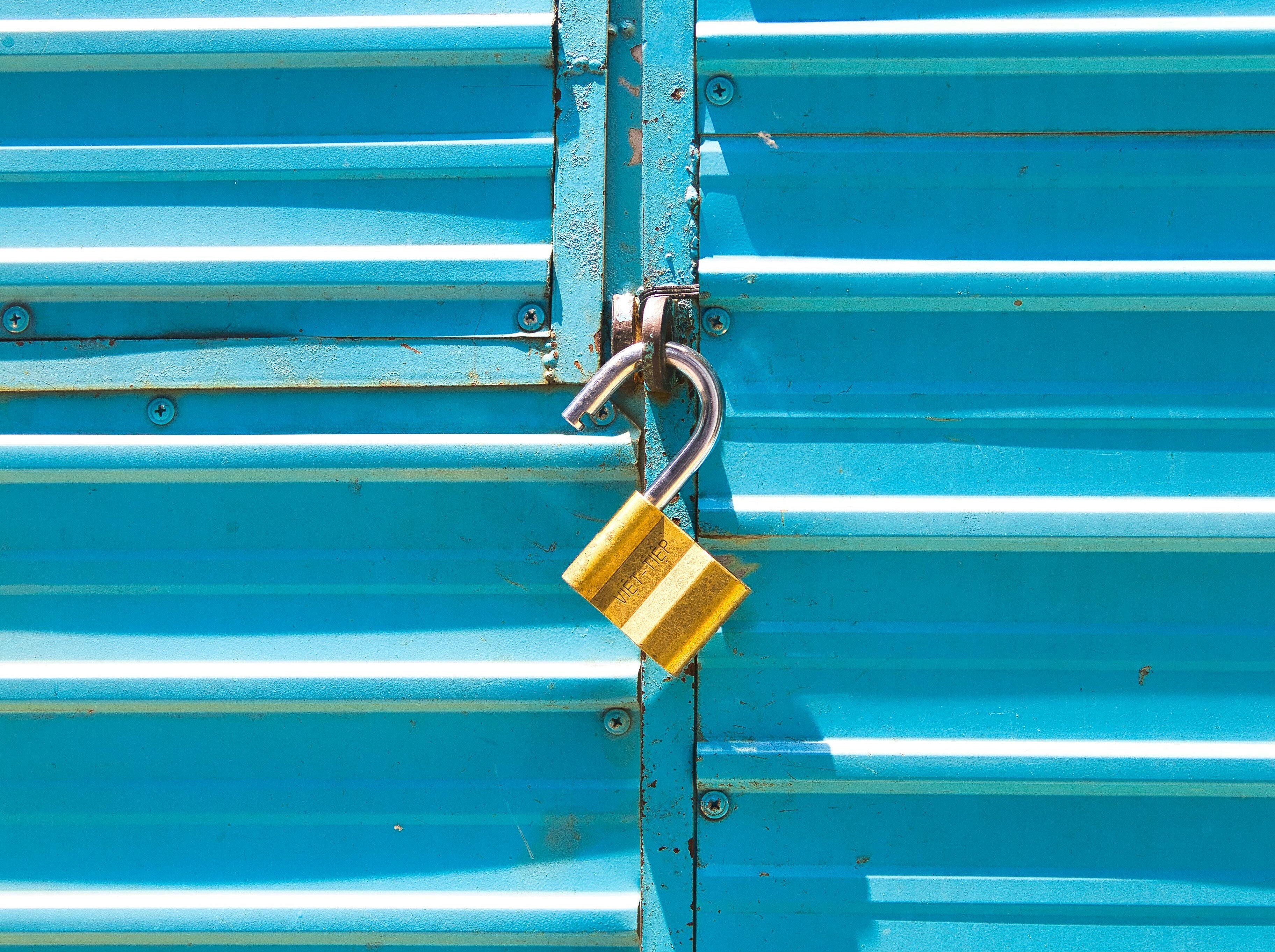 Unlocked padlock